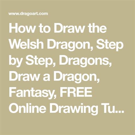 How To Draw The Welsh Dragon Step By Step Dragons Draw A Dragon