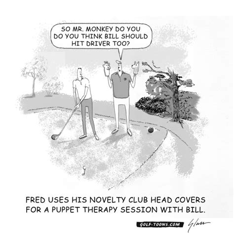 Novelty Golf Club Headcovers Is A Cartoon By Marty Glass Of Golftoons