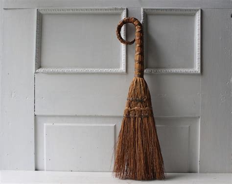 Vintage Hearth Broom With Curved Handle Handmade Hearth Sweeper Broom 22 Etsy