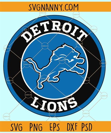 Detroit Lions Svg Detroit Football Svg File Detroit Football Svg