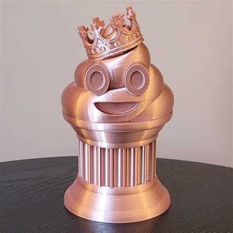 Znet3d King Poop Emoji Trophy Fun Award And T Handmade