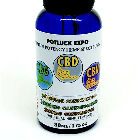 Full Spectrum Hemp Cbd Cbg Cbn Oil Drops