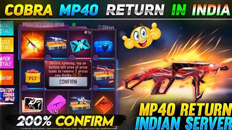 COBRA MP40 RETURN COBRA MP40 RETURN CONFIRM DATE COBRA MP40 RETURN