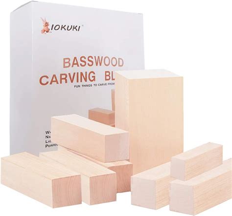 Amazon Basswood Carving Blocks Kit Pieces Large Wood Whittling