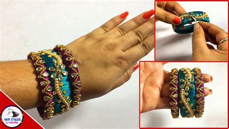 How To Make Designer Silk Thread Bridal Bangles With Ease At Home