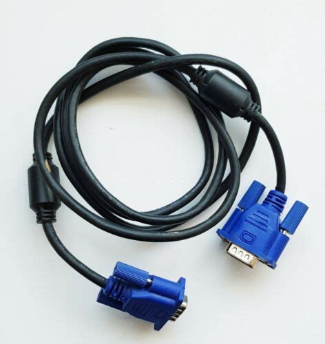 2x Dvi Dvi Cable Blue 15 Pin Male E119932 White 18 Pin Male Csa