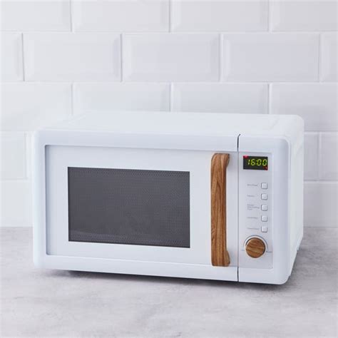 White Contemporary Microwave | Dunelm