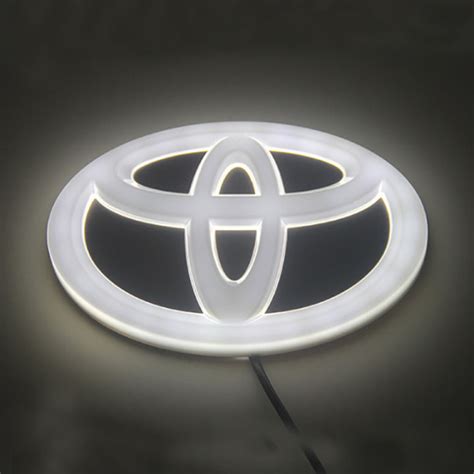 Toyota Logo Led Light Car Badge Emblems Front Rear Bumper Logo For