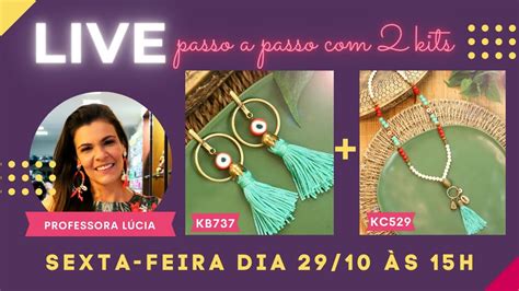 Live Dia Horas Passo A Passo Look Island Brinco Colar