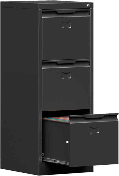 3 Drawer File Cabinet With Lock Vertical Filing Cabinets For Home Office Heavy Duty Metal File