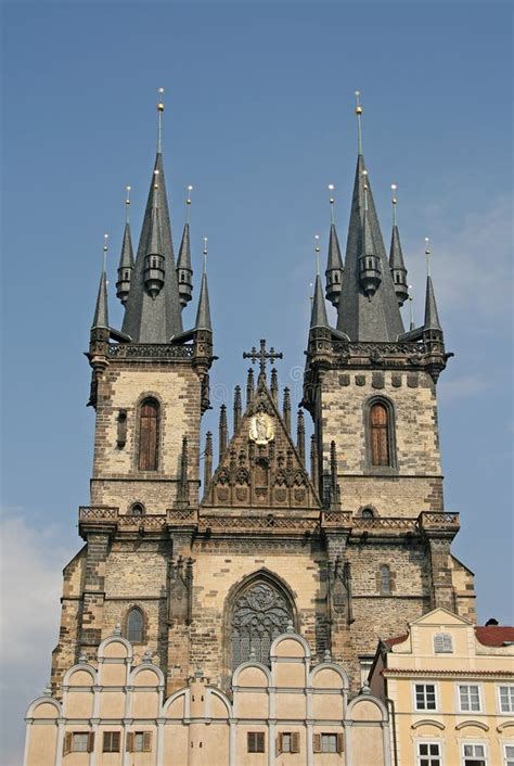 Igreja De Nossa Senhora Antes De Tyn Praga República Checa Imagem de