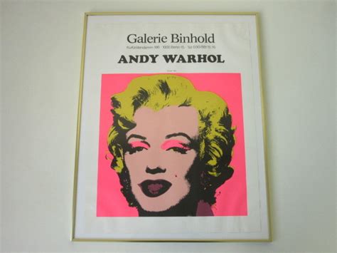 Andy Warhol アンディ ウォーホル Marilyn マリリン モンロー 1980年 ドイツ Galerie Binhold シルク