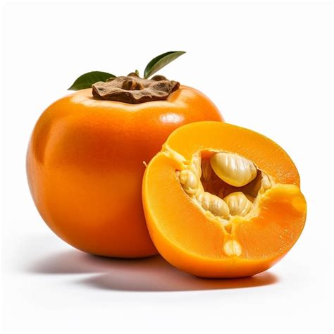 Premium Ai Image A Persimmon With The Word Persimmon On It