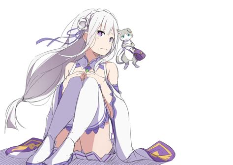 Emilia Re Zero Re Zero Kara Hajimeru Isekai Seikatsu Anime