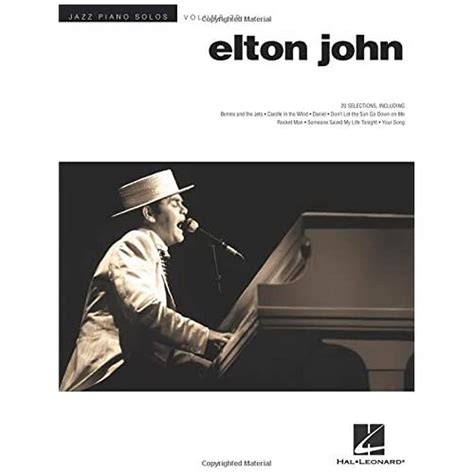 Jazz Piano Solo Series Volume Elton John Songbook F R Klavier