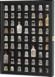 Amazon Displaygifts Thimble Display Case Wall Cabinet Shadow