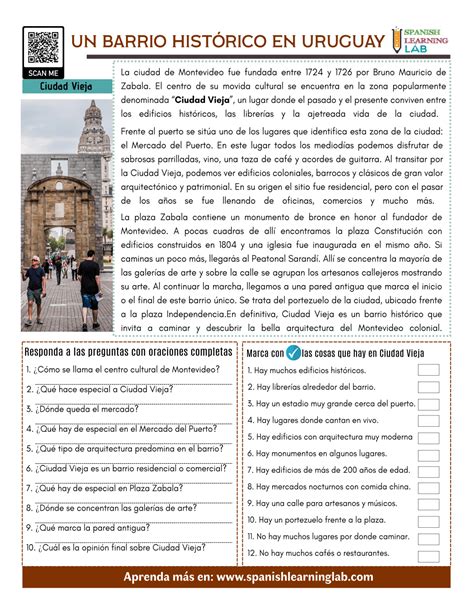 Spanish Reading Worksheets Archives Spanish Learning Lab