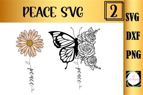 PEACE Svg1-inspirational Word Graphic by 12 DESIGNS · Creative Fabrica