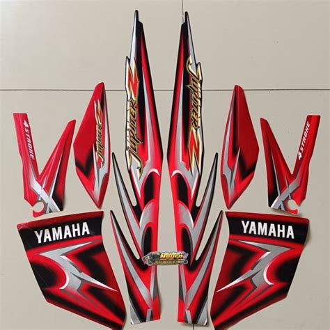 Jual Striping Yamaha Jupiter Z Hitam Merah 2006 List Body Standar