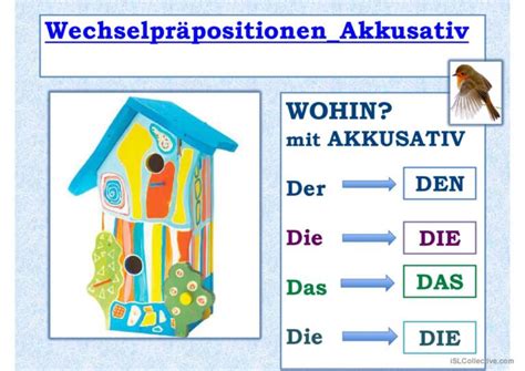 Wechselpr Positionen Mit Akkusativ Deutsch Daf Powerpoints