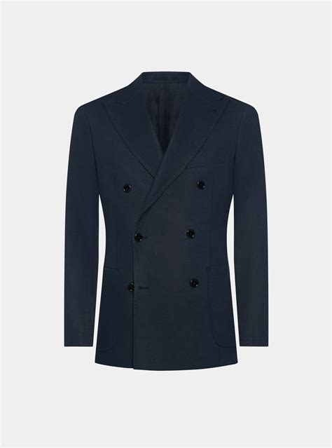 Pure Linen Double Breasted Blazer Gutteridge Mens Blazers