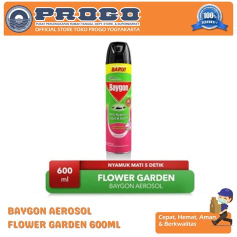 Jual BAYGON AEROSOL FLOWER GARDEN 600ML Shopee Indonesia