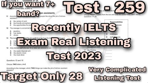 VERY HARD LISTENING TEST 2023 BC IDP REAL IELTS LISTENING TEST