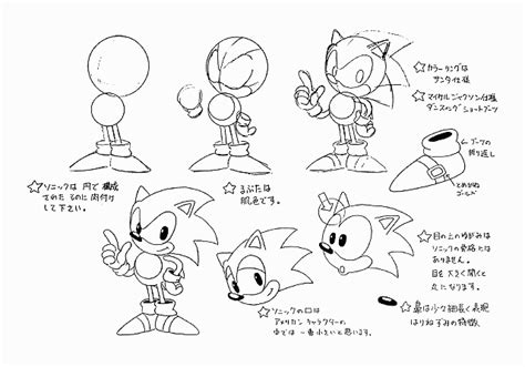 Sonic Character Model Sheet