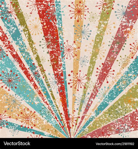 Grunge Vintage Background With Sunburst Royalty Free Vector