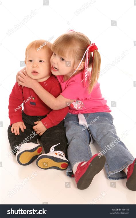 Two Siblings Hugging Stock Photo 966455 : Shutterstock