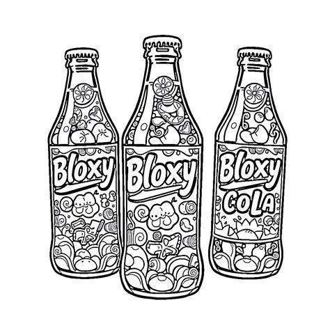 bloxy cola coloring pages  printable