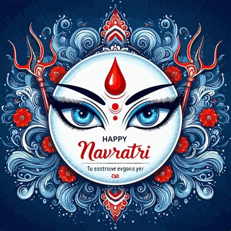 Feliz navratri y el festival de durga puja celebración india