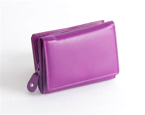 Purple Leather Wallet Leather Wallets For Woman Woman Leather Wallet