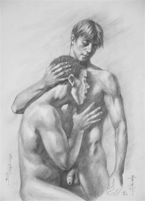 Original Drawing Male Nude 164601 Peinture Par Hongtao Huang Artmajeur