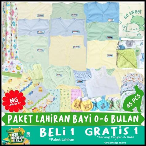 Jual 45PCS PAKET LAHIRAN PERLENGKAPAN BAYI BARU LAHIR LENGKAP NEWBORN