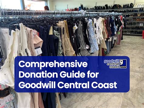 Comprehensive Donation Guide For Goodwill Central Coast