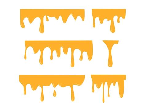 Premium Vector Honey Dripping Golden Yellow Realistic Syrup Melting