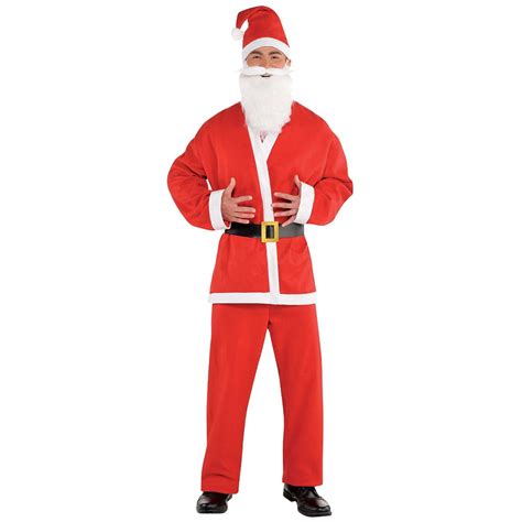 Santa Claus Mens Adult Christmas Costume Holiday Saint Nick Suit Xxl