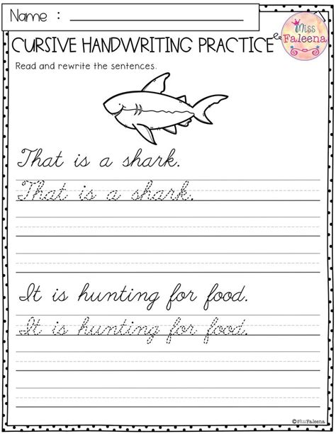 Second Grade Handwriting Worksheets Try This Sheet