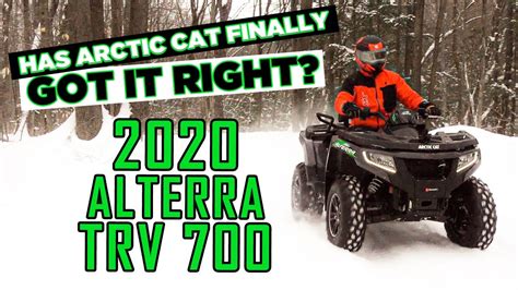 REVIEW 2020 Arctic Cat Alterra TRV 700 YouTube