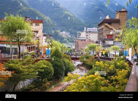 Gero Japan Canals And Hot Spring Resorts In Summer Stock Photo Alamy