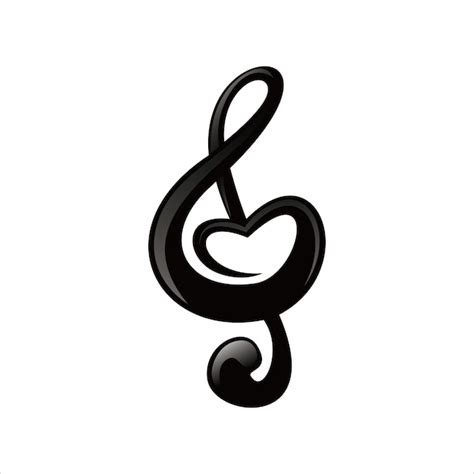 Ilustraci N Vectorial Del Logotipo De La Nota Musical Signo De Clave Y