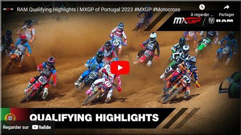 Motocross Portugal Agueda Les R Sum S Vid O Des Qualifications Mxgp