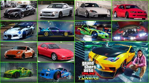 Dlc Los Santos Tuners Les Vehicules Decouvert Dans Le Trailer Du