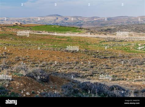 Landscape Near Dana Village Jordan Stock Photo Alamy