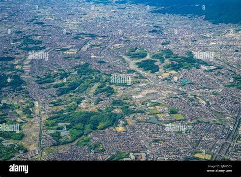 Aerial Photo Of Nara Prefecture Stock Photo Alamy