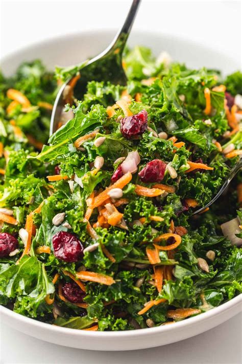 Easy Kale Salad With Lemon Vinaigrette Little Sunny Kitchen