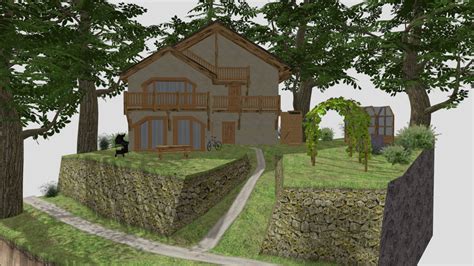 Dae Diorama Eco House D Model By Warrestoop C A Sketchfab