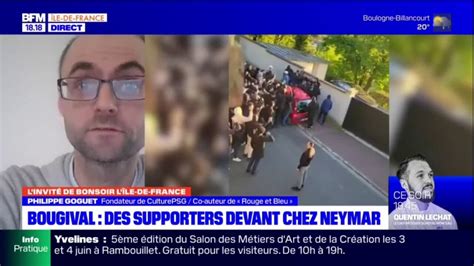 Bougival Des Supporters Du Psg Devant Chez Neymar