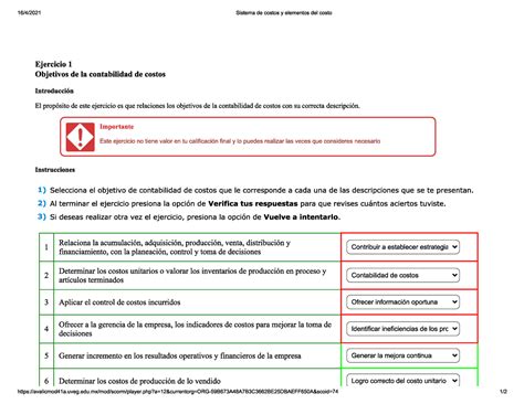 Ejercicio Unidad Contabilidad De Costos Unad Contabilidad De